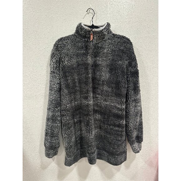 BKE Men's Large Gray Sherpa Fleece Half Zip Cozy Winter Streetwear - Picture 1 of 5